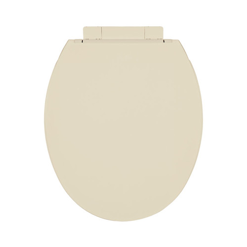 1400SC-106-A Plastic Round Slow-Close Toilet Seat in Bone