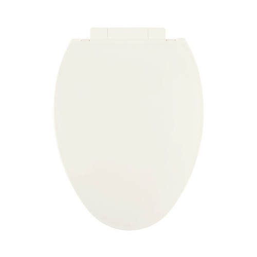 Plastic Elongated Slow-Close Toilet Seat in Biscuit/Linen