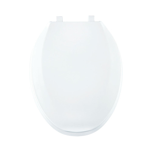 800STS-001 Plastic Elongated Toilet Seat in White
