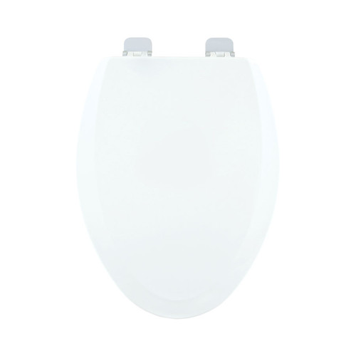 900CH-001 Wood Elongated Toilet Seat in White