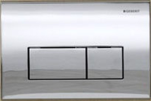 Dual-Flush Actuator Plate from the Kappa 50 Series in Polished Chrome Dual-Flush Actuator Plate from the Kappa 50 Series in Polished Chrome