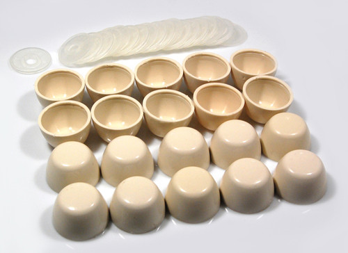 Bolt Cap Set (10 Caps and 10 Bases) f for All Toilet Models (Except Mercer) and Piedmont Bidet in Bone Bolt Cap Set (10 Caps and 10 Bases) f for All Toilet Models (Except Mercer) and Piedmont Bidet in Bone