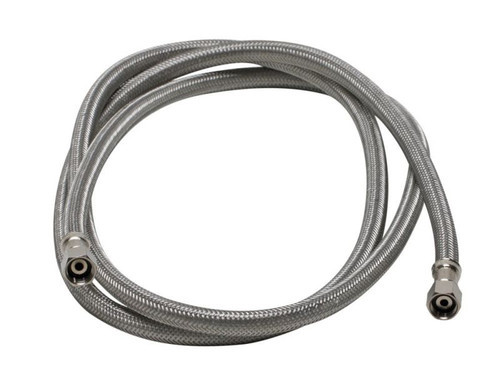 Braided Stainless Steel 7-ft Ice Maker Connector with 1/4-in Compression Thread x 1/4-in Compression Thread Braided Stainless Steel 7-ft Ice Maker Connector with 1/4-in Compression Thread x 1/4-in Compression Thread