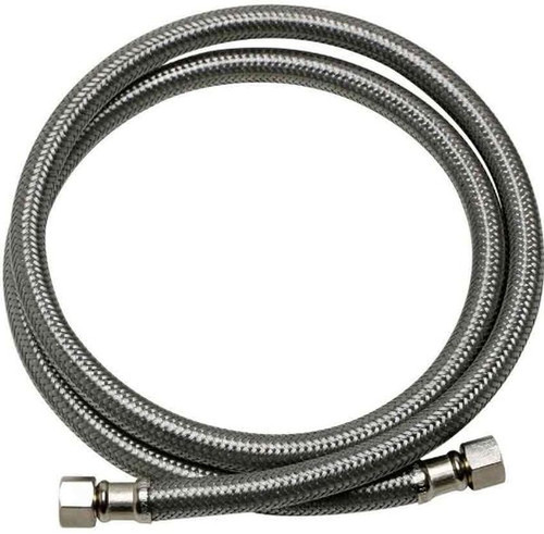 Braided Stainless Steel 72-in Dishwasher Connector with 3/8-in Female Compression Thread x 3/8-in Female Compression Thread and 1/2-in Elbow Braided Stainless Steel 72-in Dishwasher Connector with 3/8-in Female Compression Thread x 3/8-in Female Compression Thread and 1/2-in Elbow