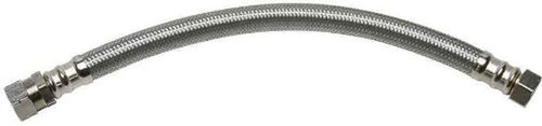 Braided Stainless Steel 12-in Water Heater Connector with 3/4-in Female I.P. x 3/4-in Compression Coupling Braided Stainless Steel 12-in Water Heater Connector with 3/4-in Female I.P. x 3/4-in Compression Coupling