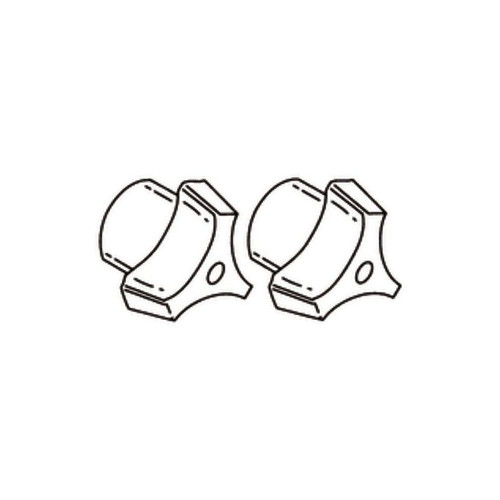 Pair of 2 Tri-Blade Handles in Chrome