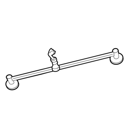 Adjustable 30in Hand Shower Slide Bar with Hand Shower Bracket in Classic Brushed Nickel