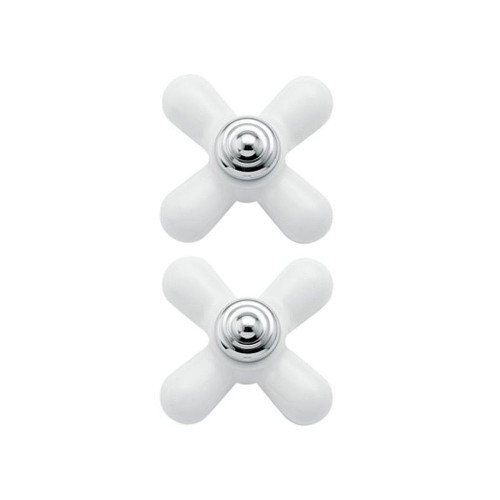 Porcelain/Replacement Handle in Porcelain/Chrome