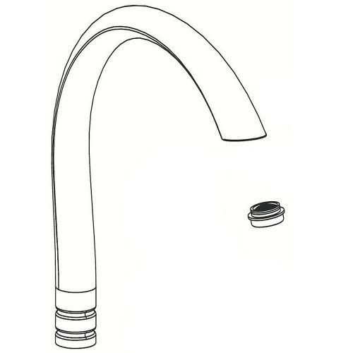 Spout Kit for Kitchen Faucets in Stainless