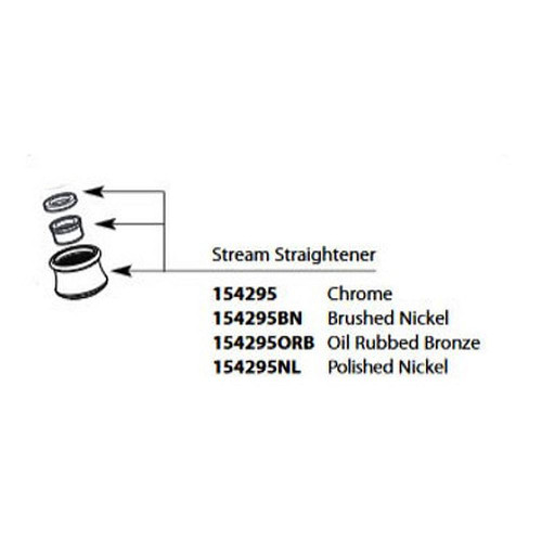 Replacement Stream Straightener in Chrome