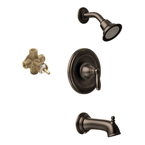Showerhead and 6 1/2-Inch Spout in Oil Rubbed Bronze Showerhead and 6 1/2-Inch Spout in Oil Rubbed Bronze