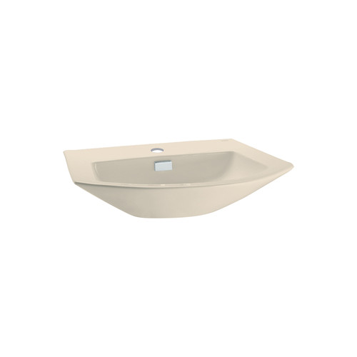 25-1/8-in Pedestal Bathroom Sink with Single Faucet Hole Drilled and Overflow, Less Pedestal in Bone 25-1/8-in Pedestal Bathroom Sink with Single Faucet Hole Drilled and Overflow, Less Pedestal in Bone