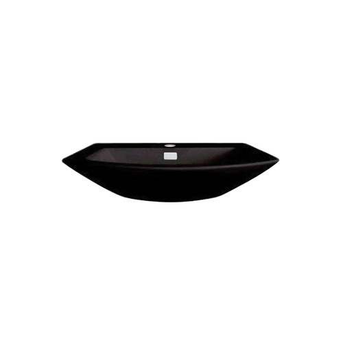 25-1/8-in Pedestal Bathroom Sink with Single Faucet Hole Drilled and Overflow, Less Pedestal in Ebony 25-1/8-in Pedestal Bathroom Sink with Single Faucet Hole Drilled and Overflow, Less Pedestal in Ebony