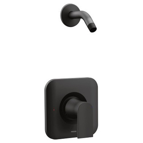 T2472NHBL Single Handle Pressure Balance Shower Trim without Showerhead in Matte Black