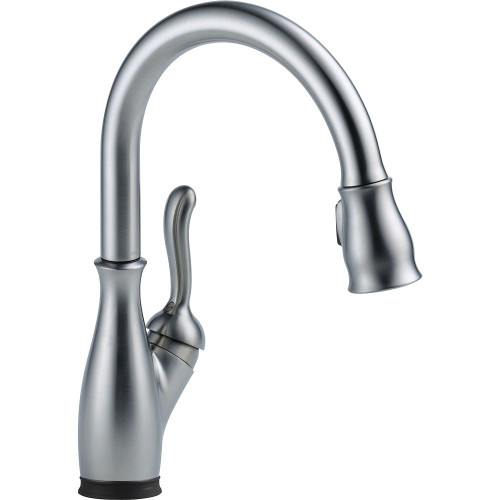 Delta 9178T-AR-DST Leland Single Handle Pull-Down Kitchen Faucet with Touch2O Technology in Arctic Stainless Delta 9178T-AR-DST Leland Single Handle Pull-Down Kitchen Faucet with Touch2O Technology in Arctic Stainless