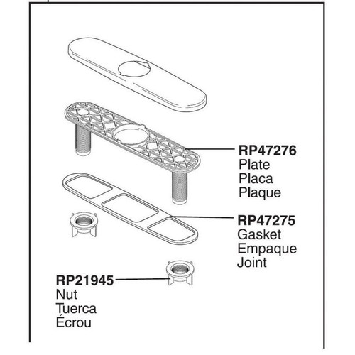 Optional 10" Escutcheon in Brilliance Stainless