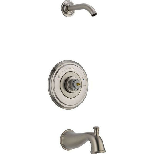 Delta T14497-SSLHP-LHD Single Function Bath and Shower Trim in Brilliance Stainless Delta T14497-SSLHP-LHD Single Function Bath and Shower Trim in Brilliance Stainless