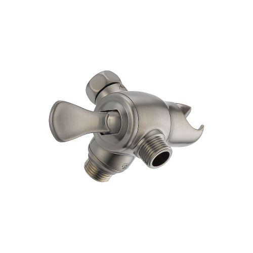 Universal Showering 3-Way Shower Arm Diverter with Hand Shower Mount in Brilliance Stainless