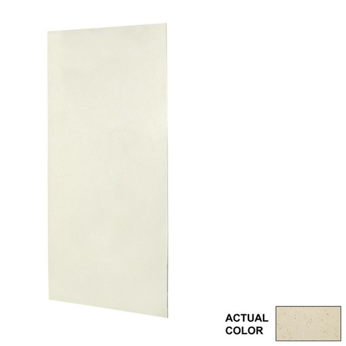 36-in W x 72-in H Solid Surface Shower Wall Panel in Crystal Cream