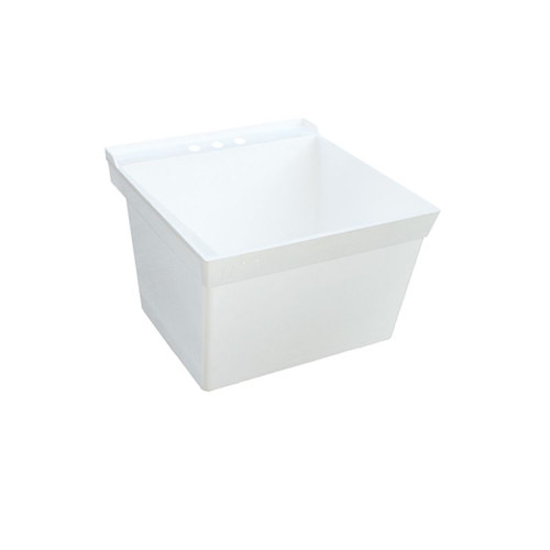 23.375-in D x 21.625-in W x 13.25-in H Veritek Utility Tub in White 23.375-in D x 21.625-in W x 13.25-in H Veritek Utility Tub in White