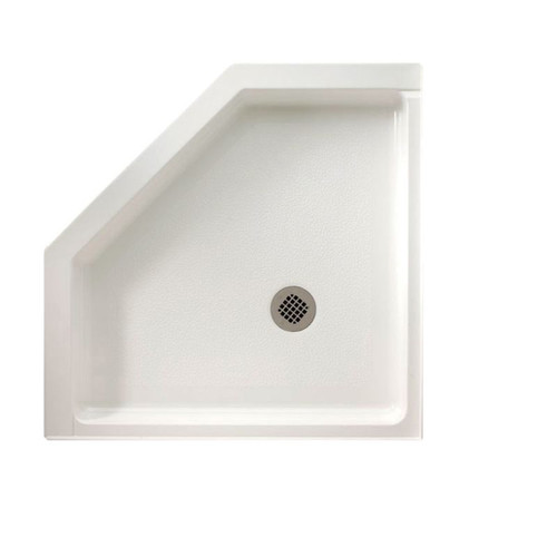 36.125-in D x 36.125-in W x 5.5-in H Veritek Shower Base in White