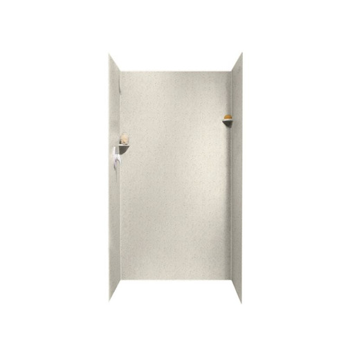 36-in D x 36-in W x 72-in H Solid Surface Shower Wall Surround in Tahiti Matrix