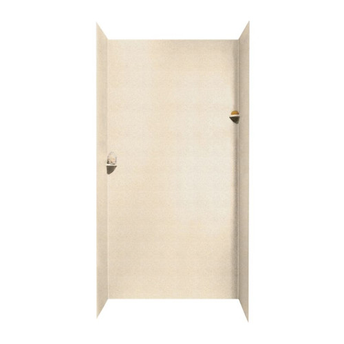 36-in D x 48-in W x 96-in H Solid Surface Shower Wall Surround in Tahiti Sand