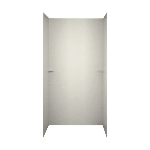 36-in D x 60-in W x 72-in H Solid Surface Shower Wall Surround in Glacier