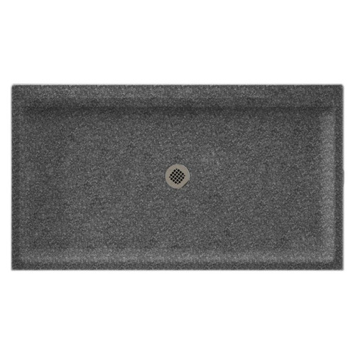 60.375-in W x 32.188-in D x 5.5-in H Solid Surface Shower Base in Night Sky