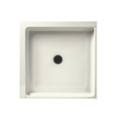 36.063-in D x 36.063-in W x 5.5-in H Solid Surface Shower Base in Bisque