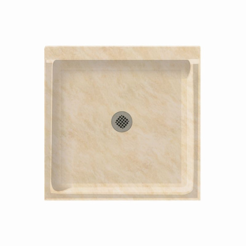 36.063-in D x 36.063-in W x 5.5-in H Solid Surface Shower Base in Golden Steppe