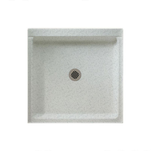 42.188-in D x 36.375-in W x 5.5-in H Solid Surface Shower Base in Tahiti Gray