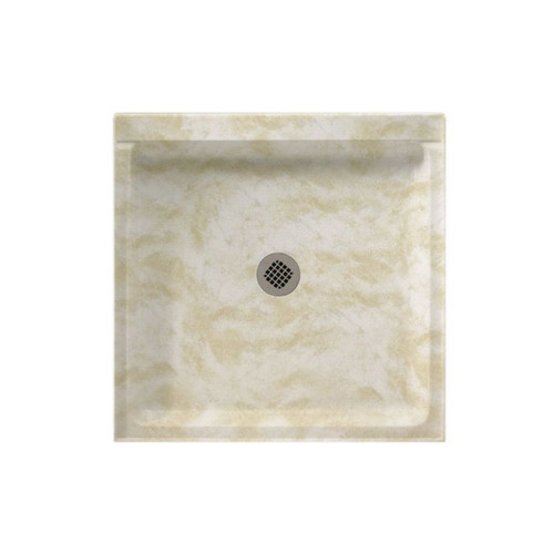 42.375-in D x 42.188-in W x 5.5-in H Solid Surface Shower Base in Cloud White 42.375-in D x 42.188-in W x 5.5-in H Solid Surface Shower Base in Cloud White