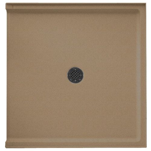 38.375-in D x 37.188-in W x 3.75-in H Solid Surface Shower Base in Barley