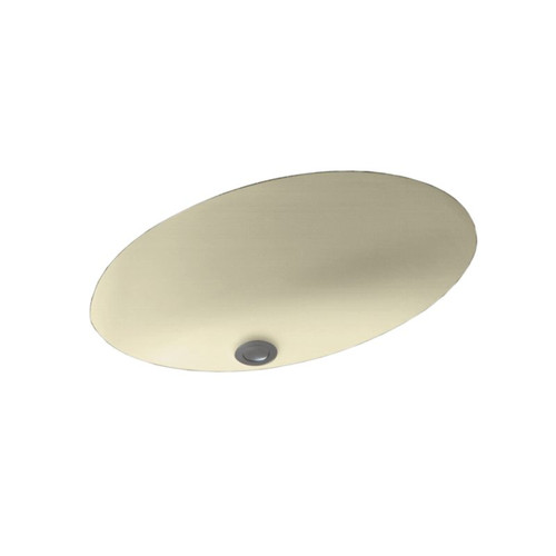 19.625-in W x 16-in D x 5.625-in H Solid Surface Undermount Bathroom Sink in Bone 19.625-in W x 16-in D x 5.625-in H Solid Surface Undermount Bathroom Sink in Bone