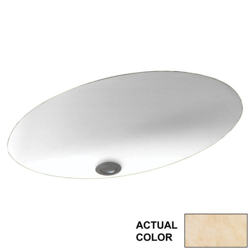 22.5-in W x 16-in D x 5.625-in H Solid Surface Undermount Bathroom Sink in Golden Steppe 22.5-in W x 16-in D x 5.625-in H Solid Surface Undermount Bathroom Sink in Golden Steppe
