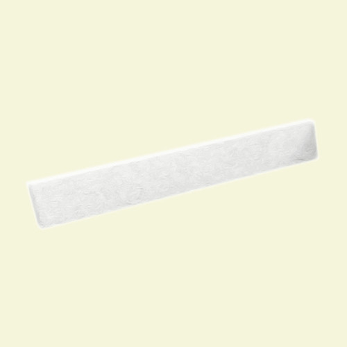 stone 3-in H x 21-in L Bathroom Side Splash in White