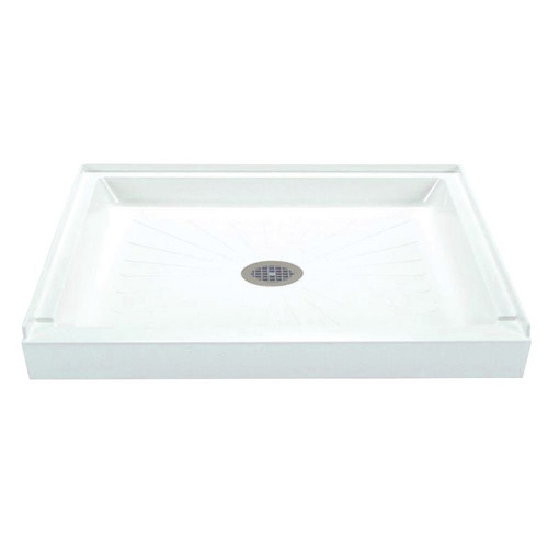 32-in L x 60-in W x 4.5-in H Shower Base in White