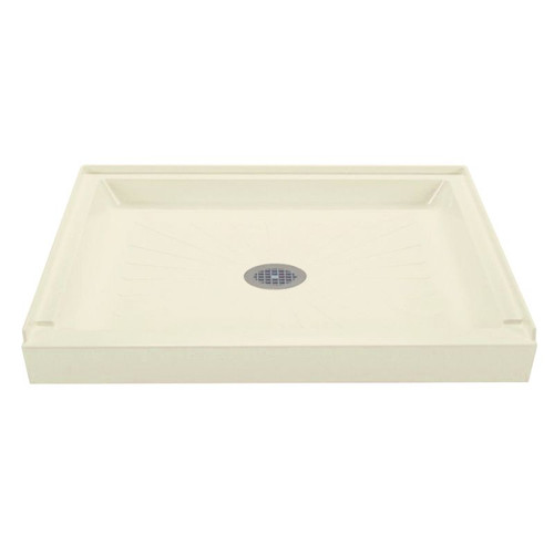 34-in L x 48-in W x 4.5-in H Shower Base in Biscuit