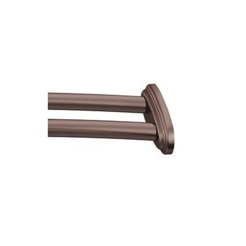 Double 60in Curved Shower Rod in Old World Bronze