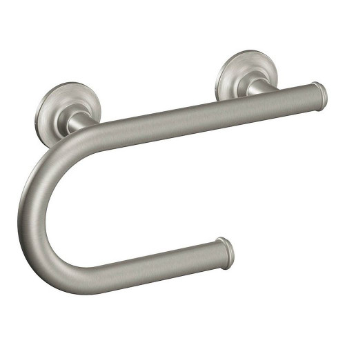 7-5/8in x 1in Grab Bar with Integrated Tissue Holder in Brushed Nickel 7-5/8in x 1in Grab Bar with Integrated Tissue Holder in Brushed Nickel