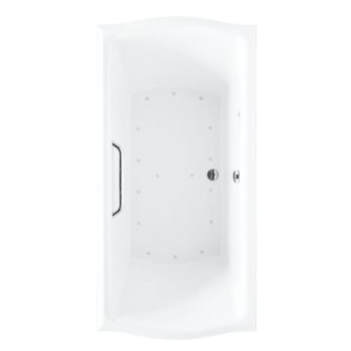 Acrylic Airbath 7236 in Cotton/Polished Chrome