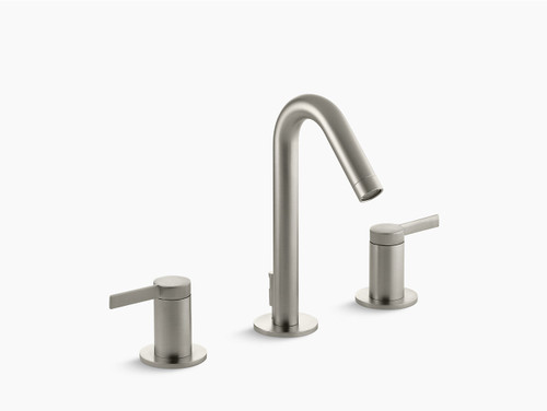 Kohler K-942-4-BN Widespread Bathroom Sink Faucet in Vibrant Brushed Nickel Kohler K-942-4-BN Widespread Bathroom Sink Faucet in Vibrant Brushed Nickel