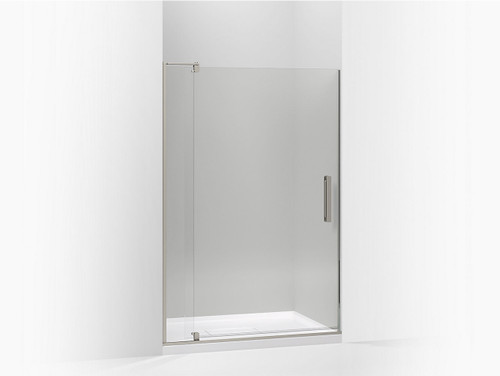 Pivot Shower Door, 70in H X 43-1/8 - 48in W, With 5/16in Thick Crystal Clear Glass in Anodized Brushed Nickel Pivot Shower Door, 70in H X 43-1/8 - 48in W, With 5/16in Thick Crystal Clear Glass in Anodized Brushed Nickel