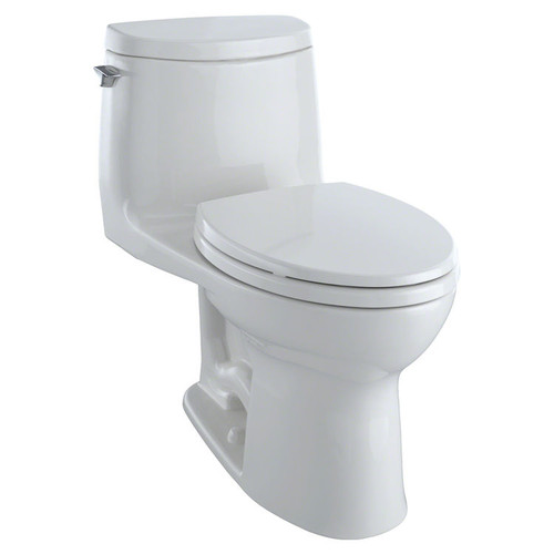 1.0 GPF 1G One-Piece Elongated Toilet Bowl in Colonial White