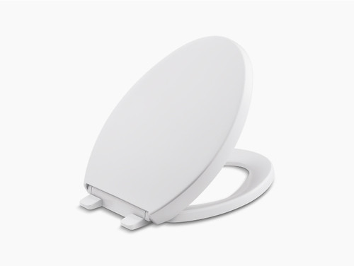 Kohler K-4008-0 Elongated Toilet Seat with Quiet-Close and Grip-Tight In White Kohler K-4008-0 Elongated Toilet Seat with Quiet-Close and Grip-Tight In White