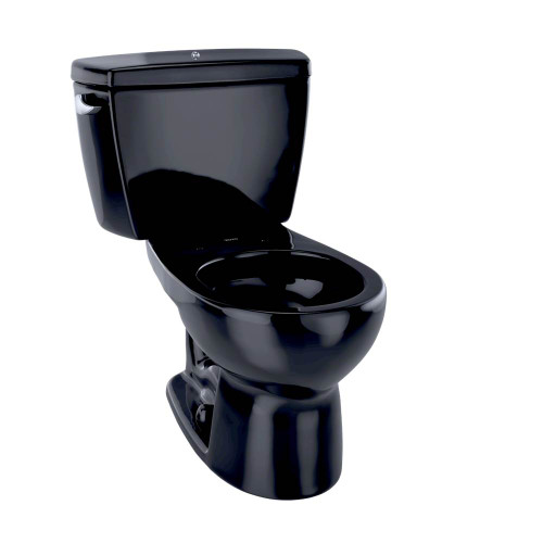 1.6 GPF Two-Piece Round Toilet with Single Flush and Boltdown Tank Lid in Ebony 1.6 GPF Two-Piece Round Toilet with Single Flush and Boltdown Tank Lid in Ebony