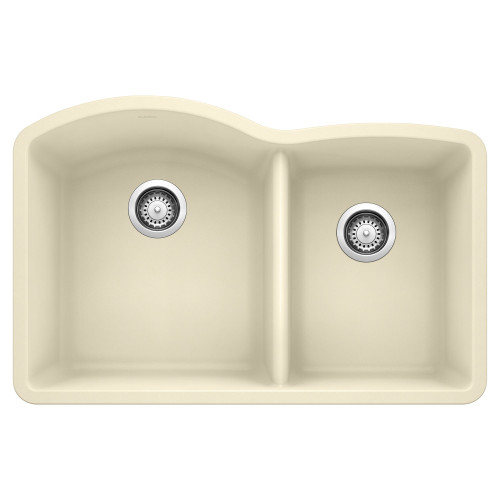 20.843-In X 32-In Double-Basin Granite Undermount Residential Kitchen Sink in Biscuit