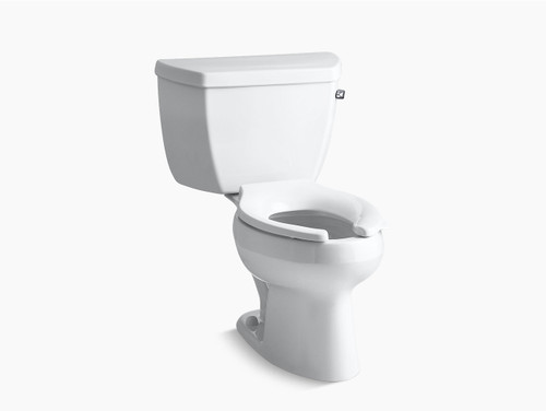 Classic Two-Piece Elongated 1.6 Gpf Toilet With Pressure Lite Flushing Technology, Tank Cover Locks And Right-Hand Trip Lever, Less Seat in White Classic Two-Piece Elongated 1.6 Gpf Toilet With Pressure Lite Flushing Technology, Tank Cover Locks And Right-Hand Trip Lever, Less Seat in White