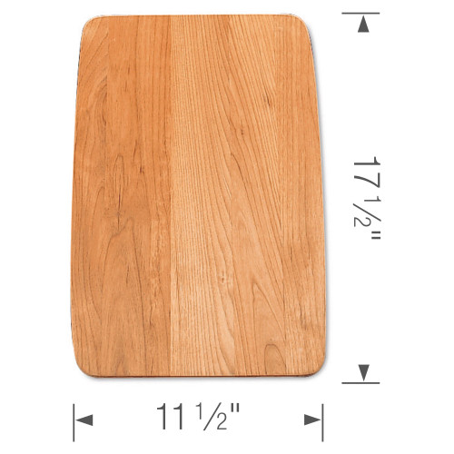 17-1/2-in L x 11-1/2-in W Wood Cutting Board in Brown